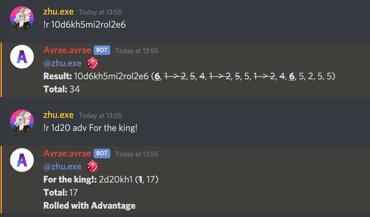 Avrae Discord Bot